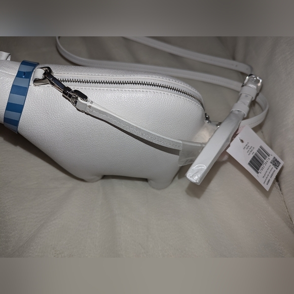 Kate Spade | Artic Friends White Leather Polar Bear Crossbody Handbag Purse NWT - Picture 6 of 9